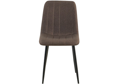 Chaise Dijon, tissu marron