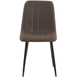 Sedia Dijon, tessuto marrone