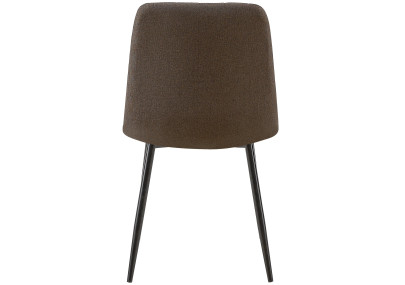 Sedia Dijon, tessuto marrone