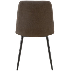 Sedia Dijon, tessuto marrone