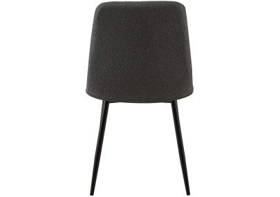 Silla Dijon, tela gris oscuro