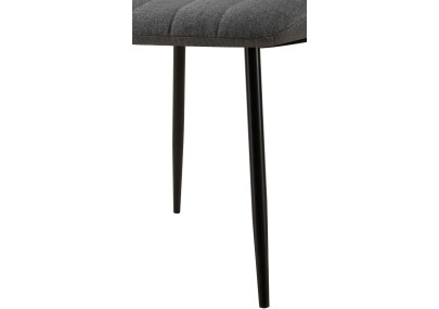 Silla Dijon, tela gris oscuro