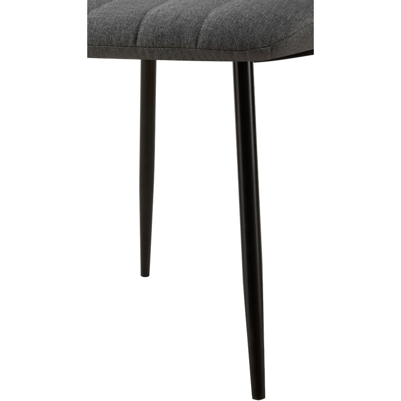 Sedia Dijon, tessuto grigio scuro