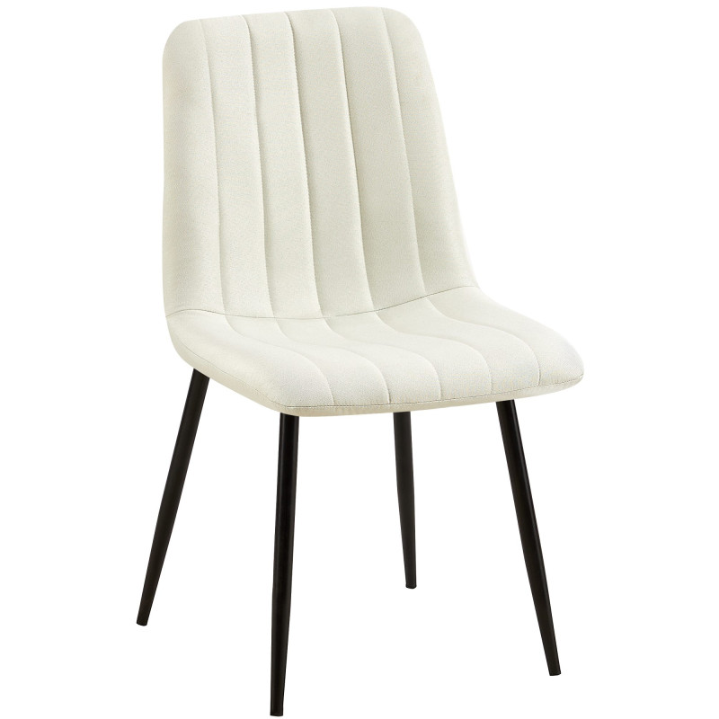 Silla Dijon, tela crema