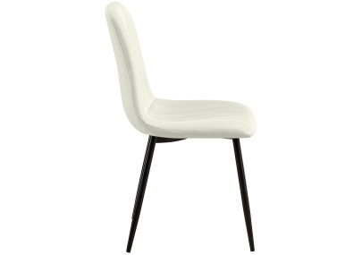 Chaise Dijon, tissu crème