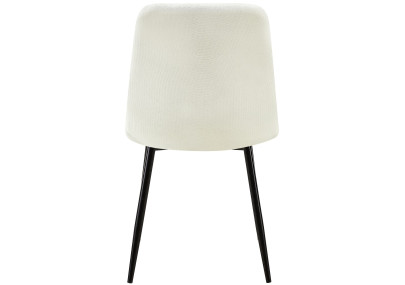 Chaise Dijon, tissu crème