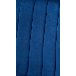 Poltrona Dijon, veludo, azul