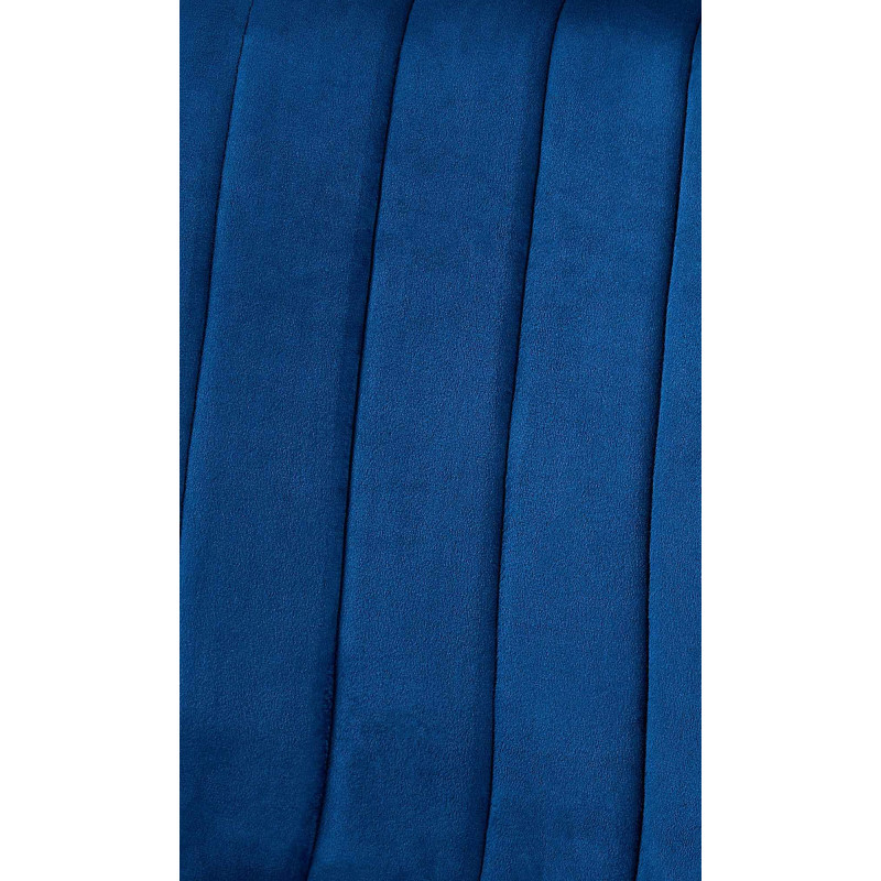 Poltrona Dijon, veludo, azul