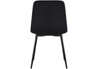 Poltrona Dijon, velluto nero