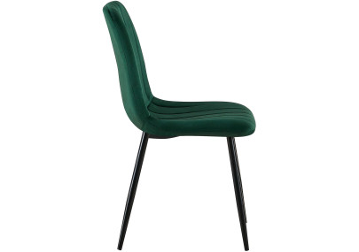 Fauteuil Dijon, velours vert