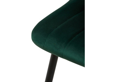 Fauteuil Dijon, velours vert