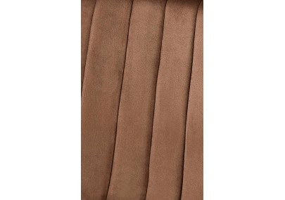 Poltrona Dijon, velluto, marrone