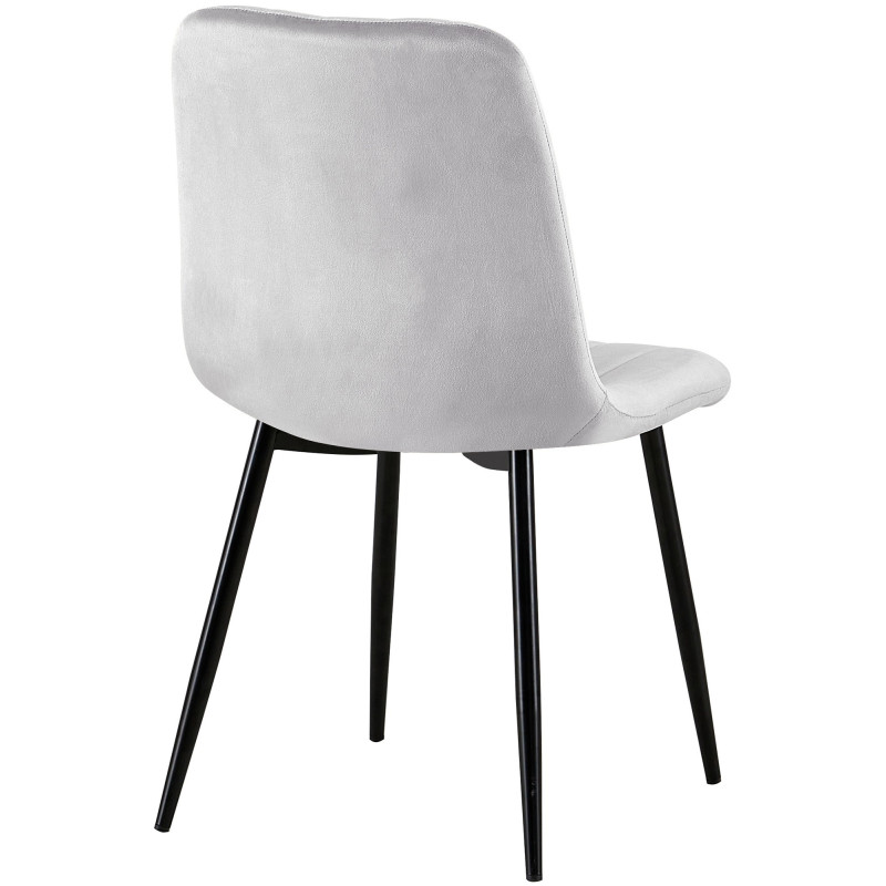 Poltrona Dijon, velluto, grigio