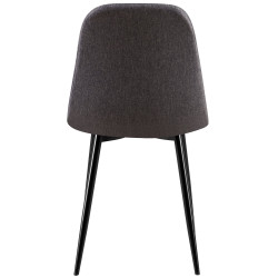 Sedia Giverny, tessuto grigio scuro