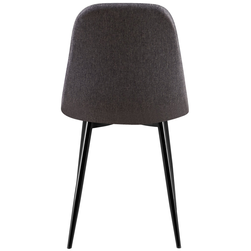 Sedia Giverny, tessuto grigio scuro