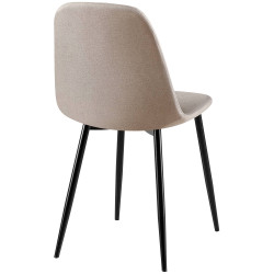 Chaise Giverny, tecido cinza