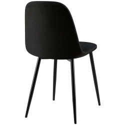 Sedia Giverny, tessuto nero