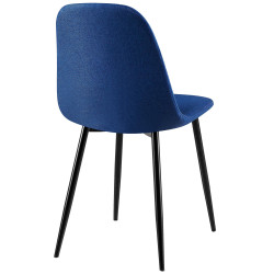 Chaise Giverny, tissu bleu