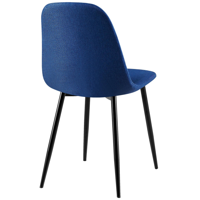 Chaise Giverny, tissu bleu