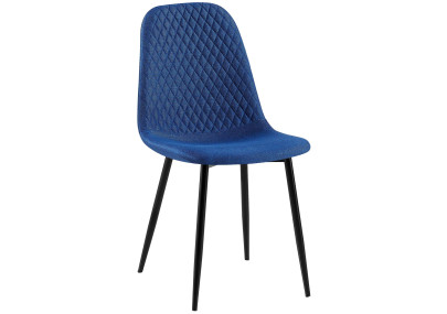 Chaise Giverny, tissu bleu