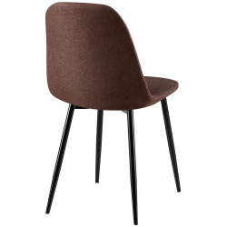 Sedia Giverny, tessuto marrone