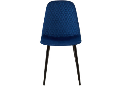 Fauteuil Giverny, velours, bleu