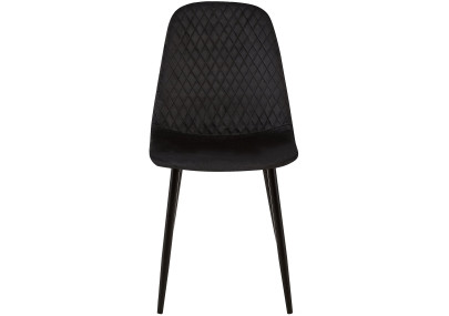 Fauteuil Giverny, velours, noir