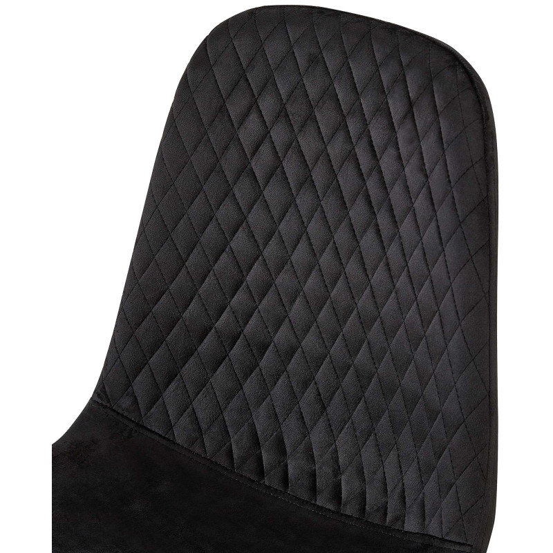 Fauteuil Giverny, velours, noir