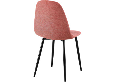 Chaise de salle à manger Napier, tissu orange