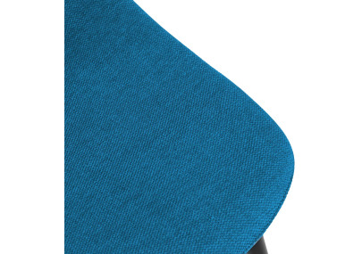 Chaise de salle à manger Napier, tissu bleu