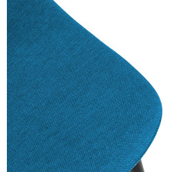 Sedia da pranzo Napier, tessuto blu