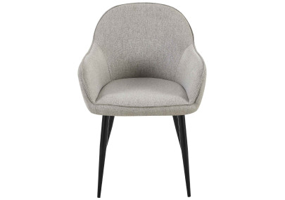 Chaise de salle à manger Boise en tissu gris