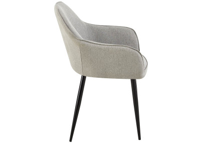 Silla de comedor Boise de tela gris