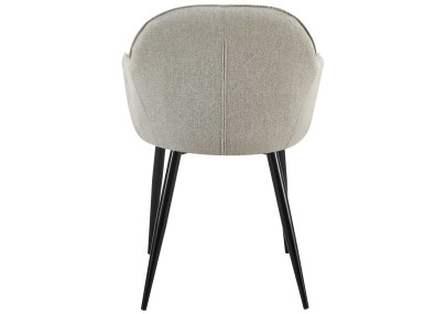 Chaise de salle à manger Boise en tissu gris