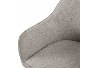 Silla de comedor Boise de tela gris