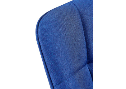 Chaise de salle à manger Roseville, tissu bleu