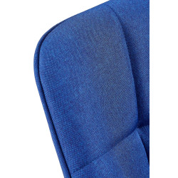 Silla de comedor Roseville, tela azul