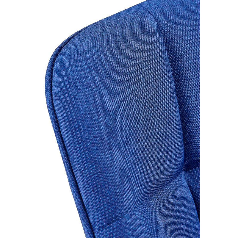 Silla de comedor Roseville, tela azul