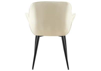 Chaise de salle à manger Roseville, tissu crème