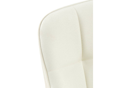 Sedia da pranzo Roseville, tessuto crema