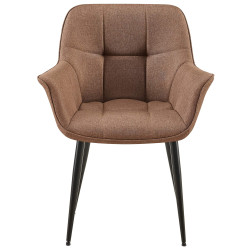 Chaise de salle à manger Roseville, tissu taupe
