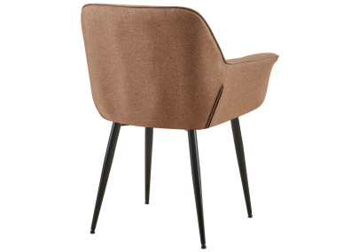 Chaise de salle à manger Roseville, tissu taupe