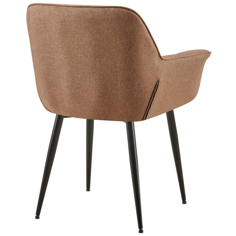 Sedia da pranzo Roseville, tessuto tortora