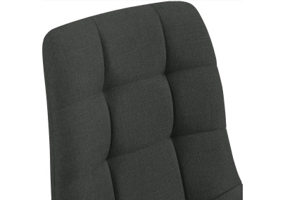 Ensemble de 2 chaises de salle à manger Tilde, tissu gris foncé