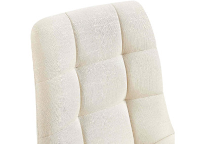 Coppia di sedie da pranzo Tilde, tessuto color crema