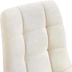 Ensemble de 2 chaises de salle à manger Tilde, tissu crème