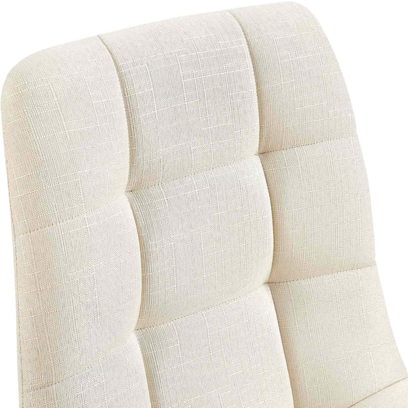 Coppia di sedie da pranzo Tilde, tessuto color crema