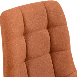 Insieme di 2 sedie da pranzo Tilde, tessuto, arancione