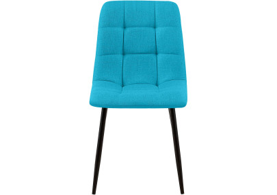 Ensemble de 2 chaises de salle à manger Tilde, tissu turquoise