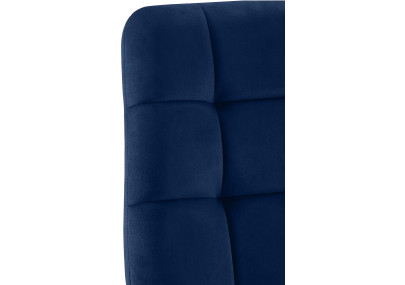 Ensemble de 2 chaises de salle à manger Tilde en velours bleu